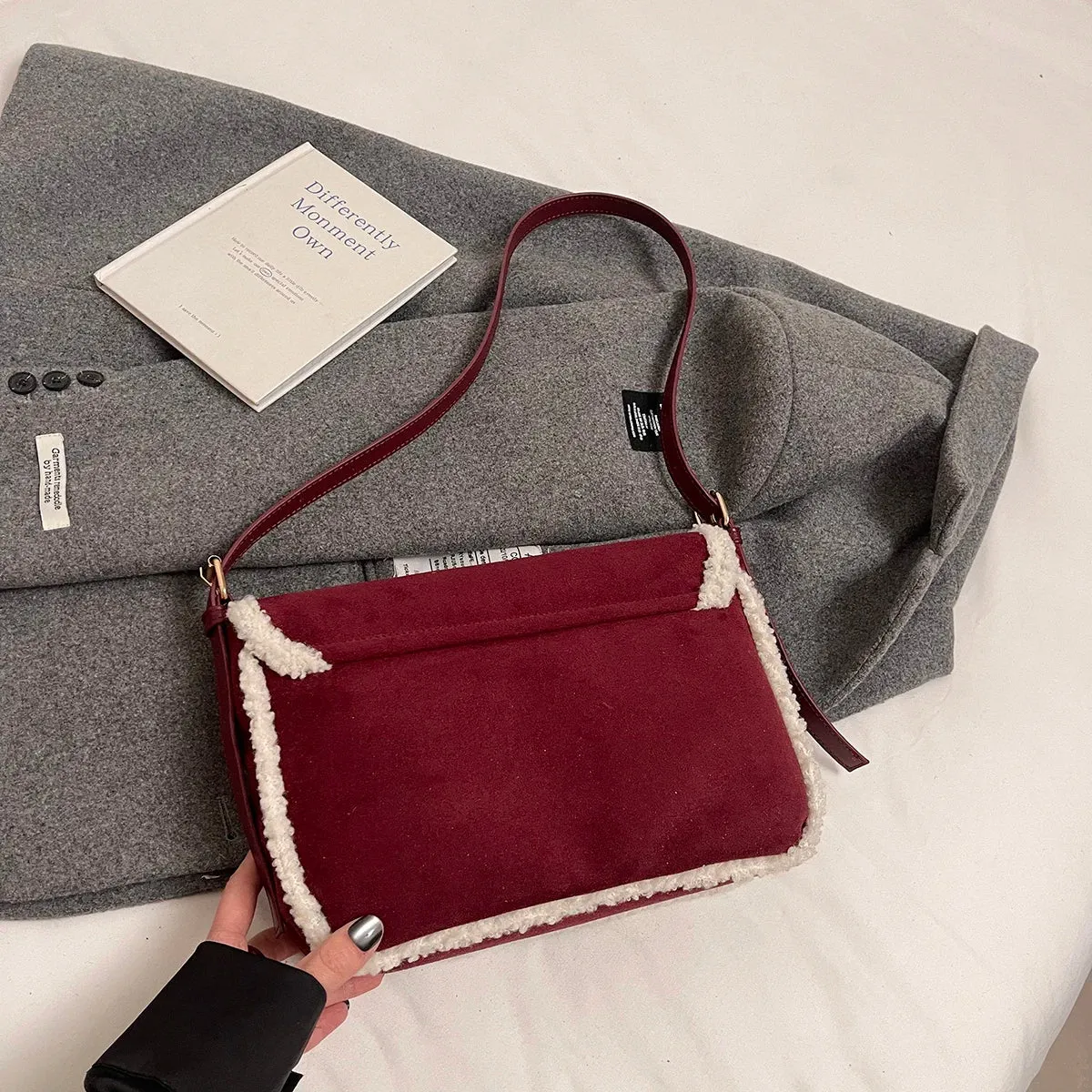 Retro Design Small PU Leather Soft Flap Bag
