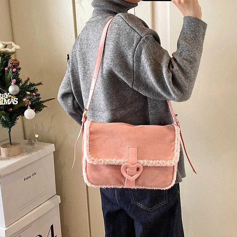 Retro Design Small PU Leather Soft Flap Bag