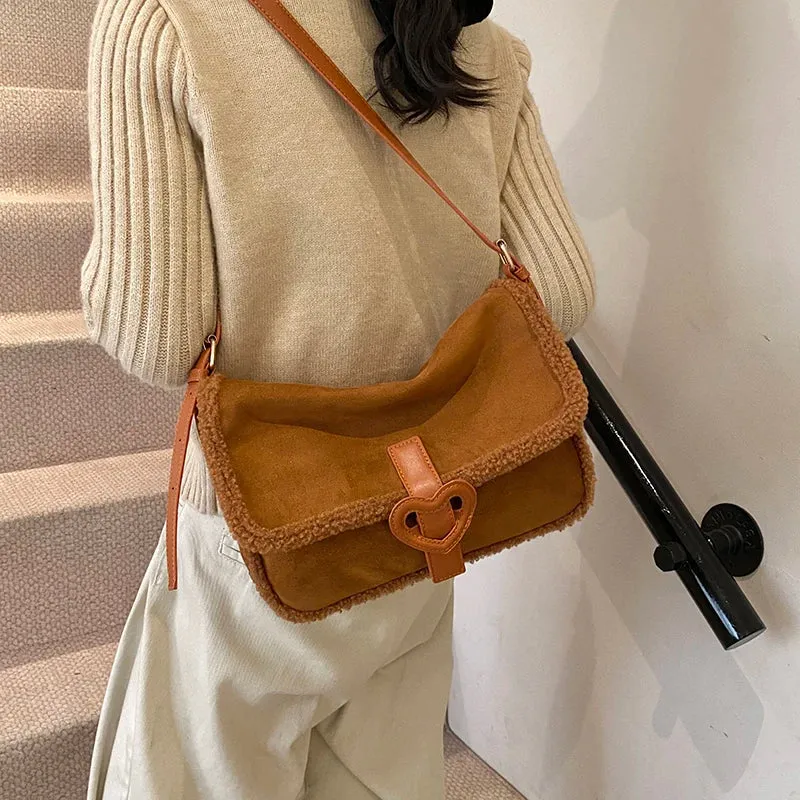 Retro Design Small PU Leather Soft Flap Bag