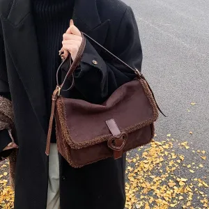 Retro Design Small PU Leather Soft Flap Bag