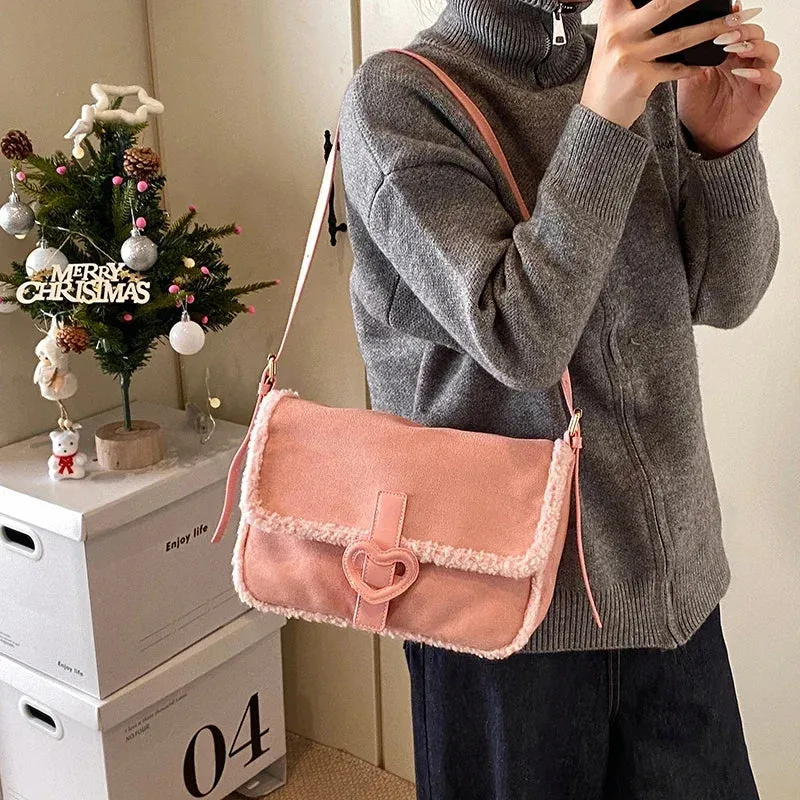 Retro Design Small PU Leather Soft Flap Bag
