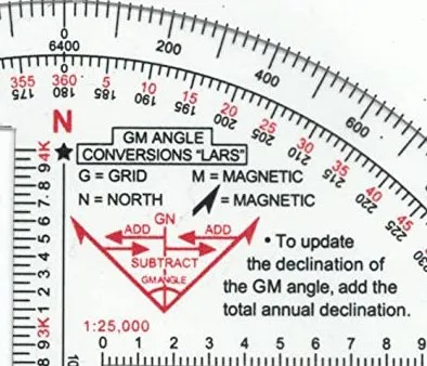 Round Military Protractor: Accurate Land Navigation and Map Reading Tool