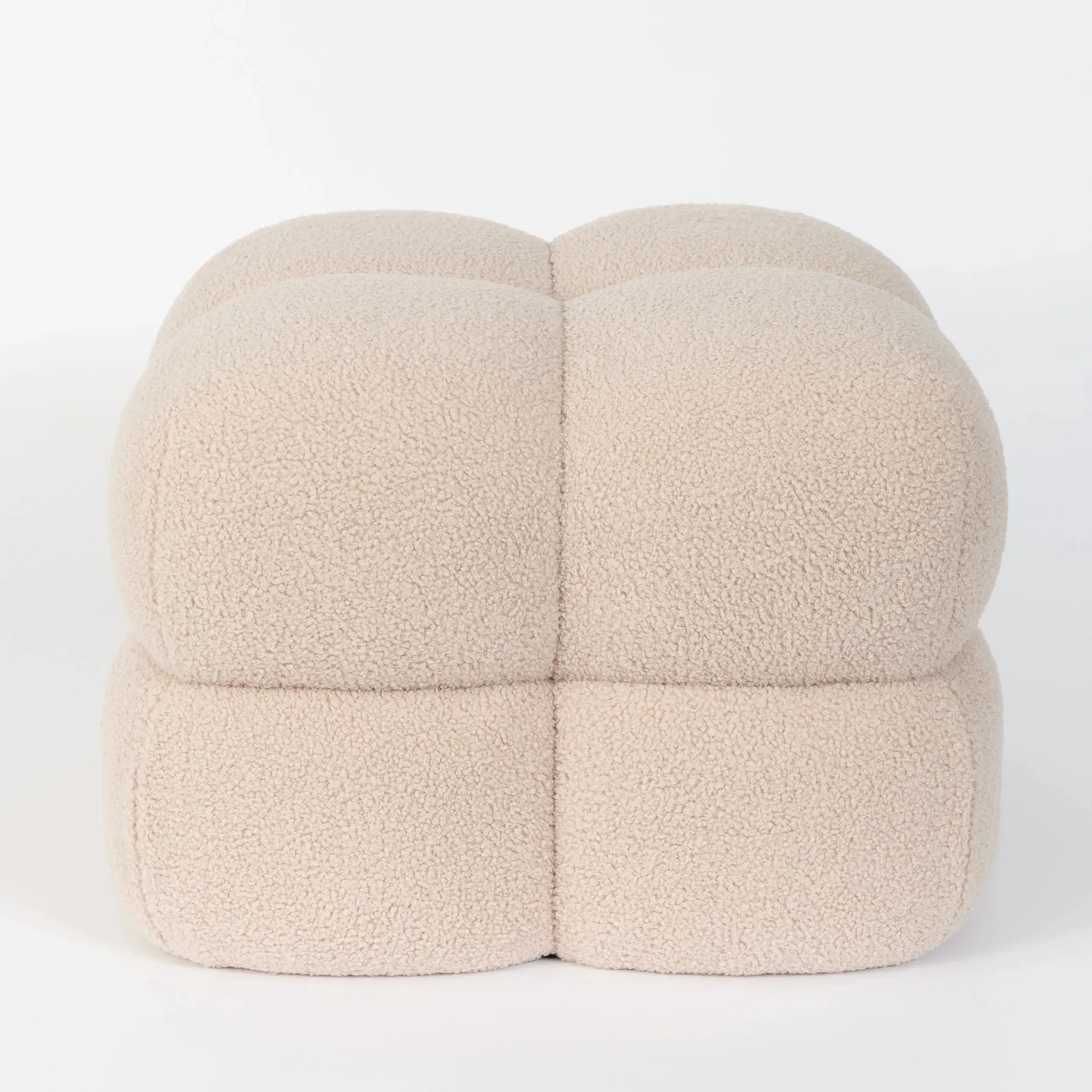 Rubix Boucle Stool Champagne