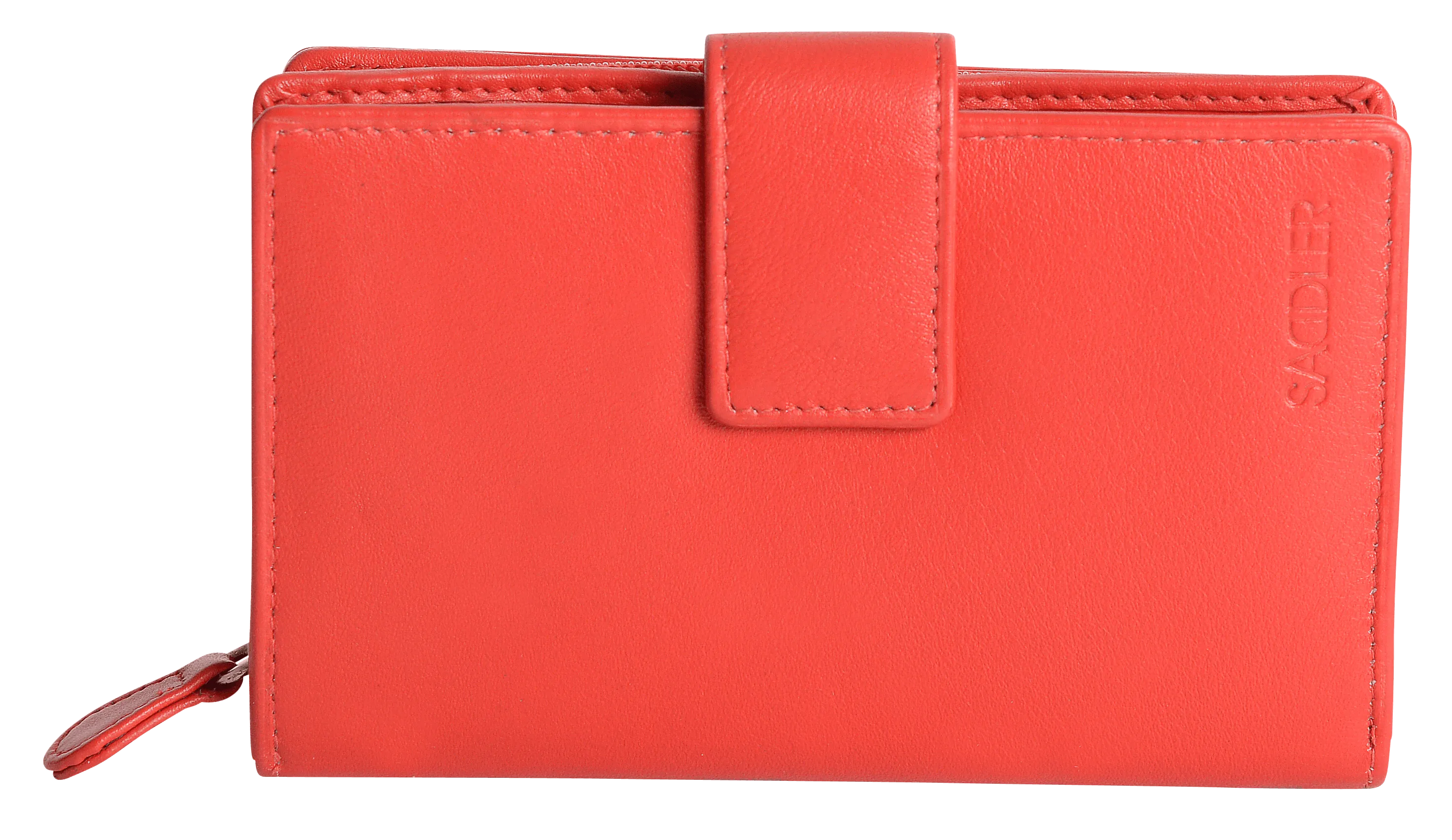 SADDLER GEORGIE Leather Double-Sided Purse - 13 Card Slots, Generous Space for Notes and Coins - RFID Protected