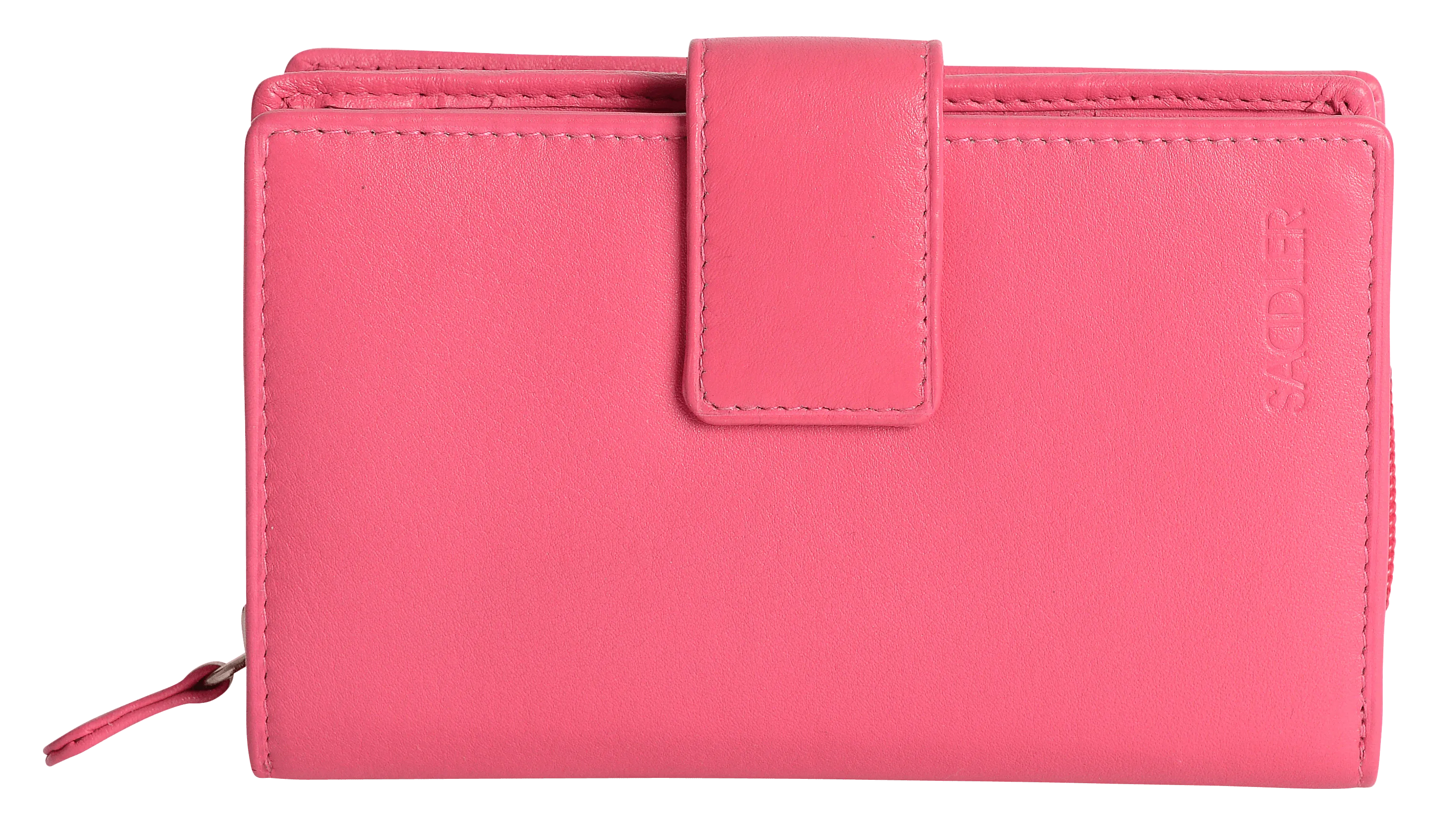 SADDLER GEORGIE Leather Double-Sided Purse - 13 Card Slots, Generous Space for Notes and Coins - RFID Protected