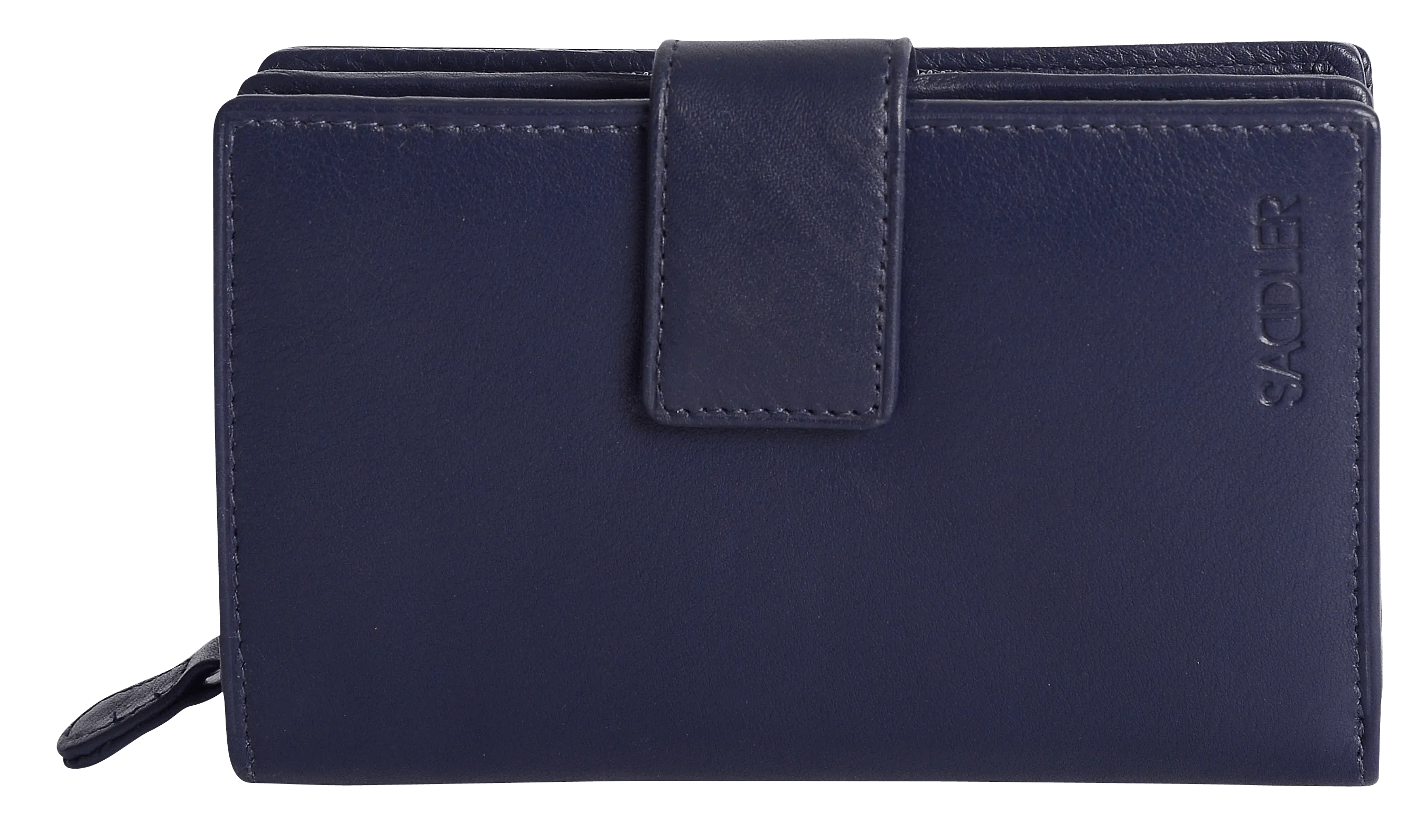 SADDLER GEORGIE Leather Double-Sided Purse - 13 Card Slots, Generous Space for Notes and Coins - RFID Protected