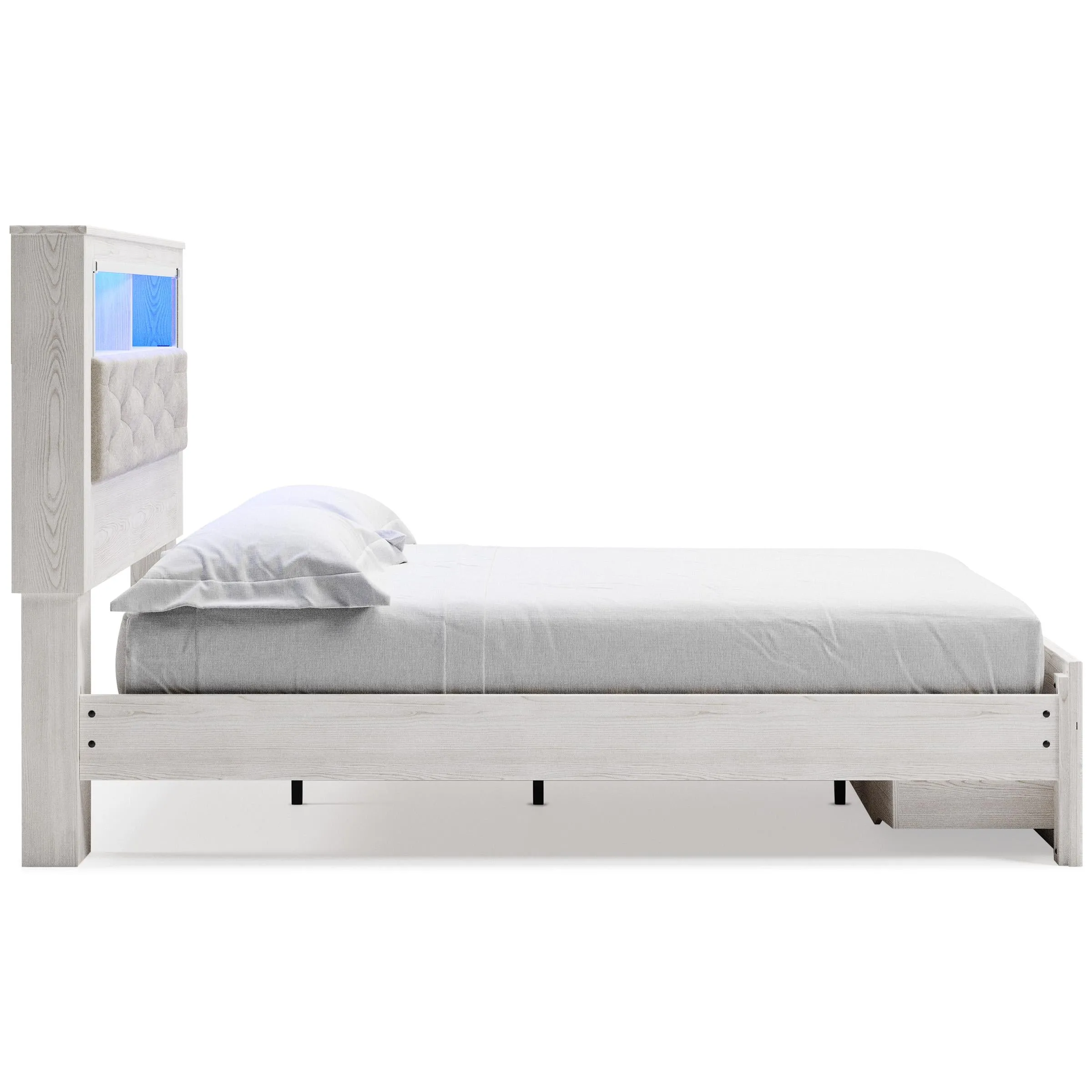 Signature Design by Ashley Altyra Queen Upholstered Bookcase Bed with Storage B2640-65/B2640-54S/B2640-95/B100-13