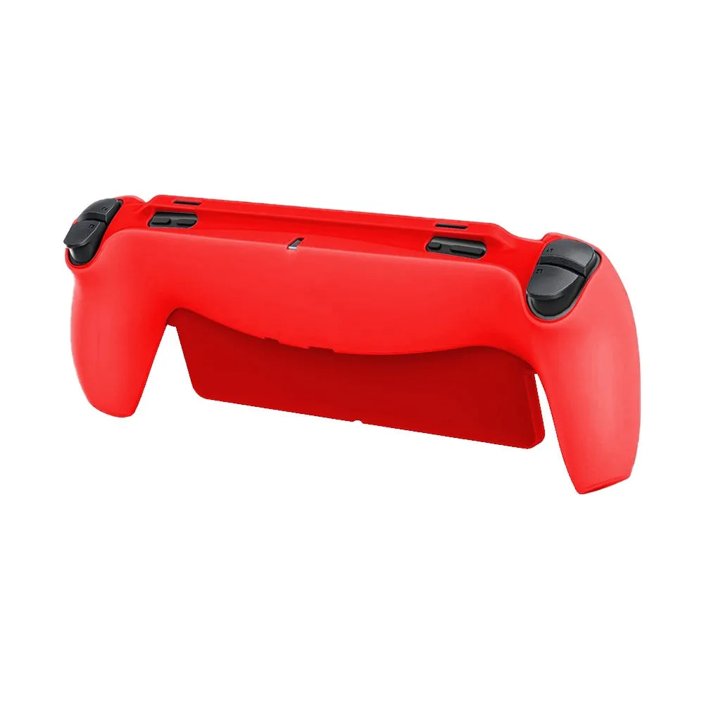 Silicone Protective Case for Playstation 5 Portal Full Protection Grip Cover Case Protector Red