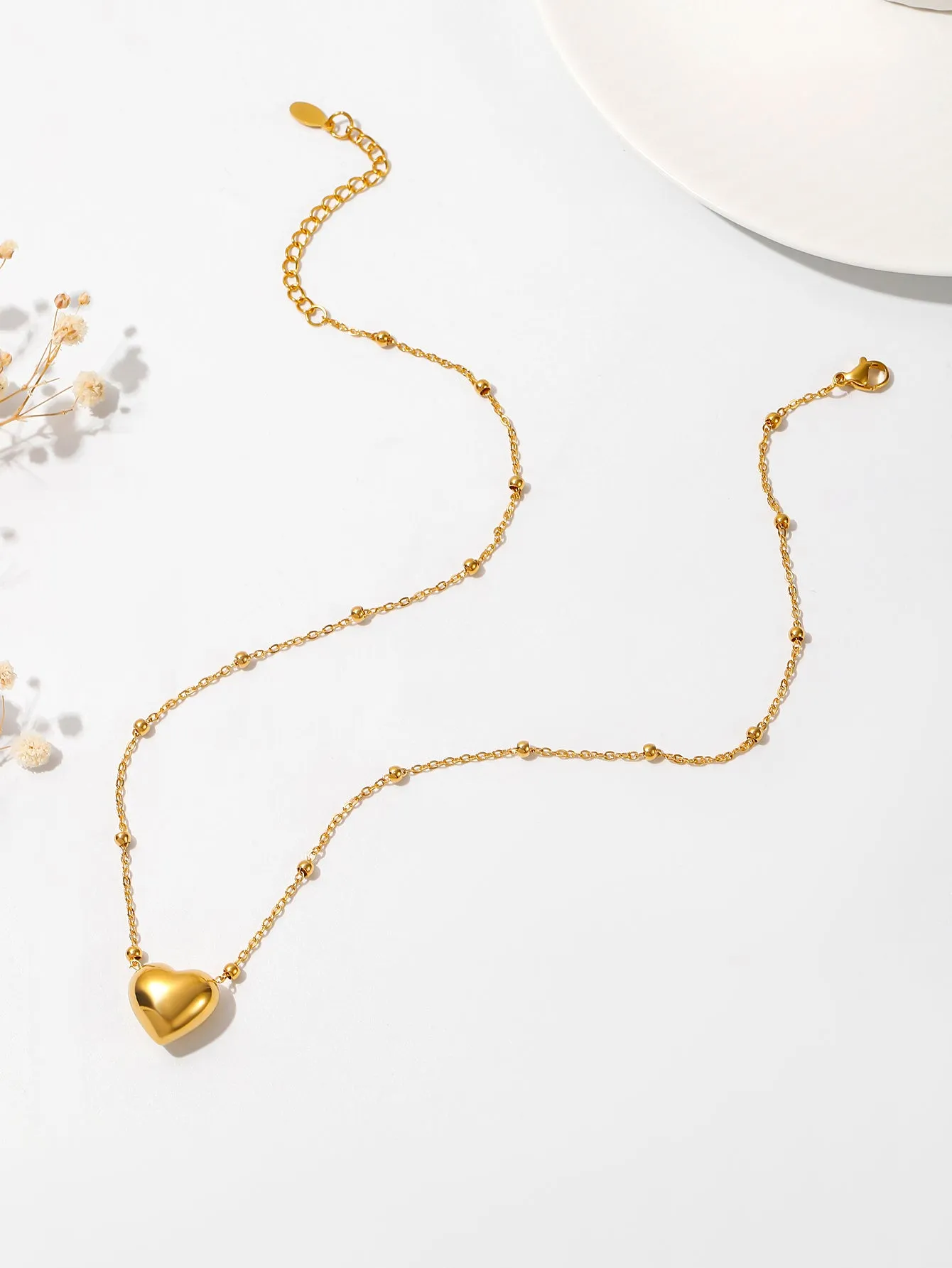 Simple Style Heart Shape Necklace