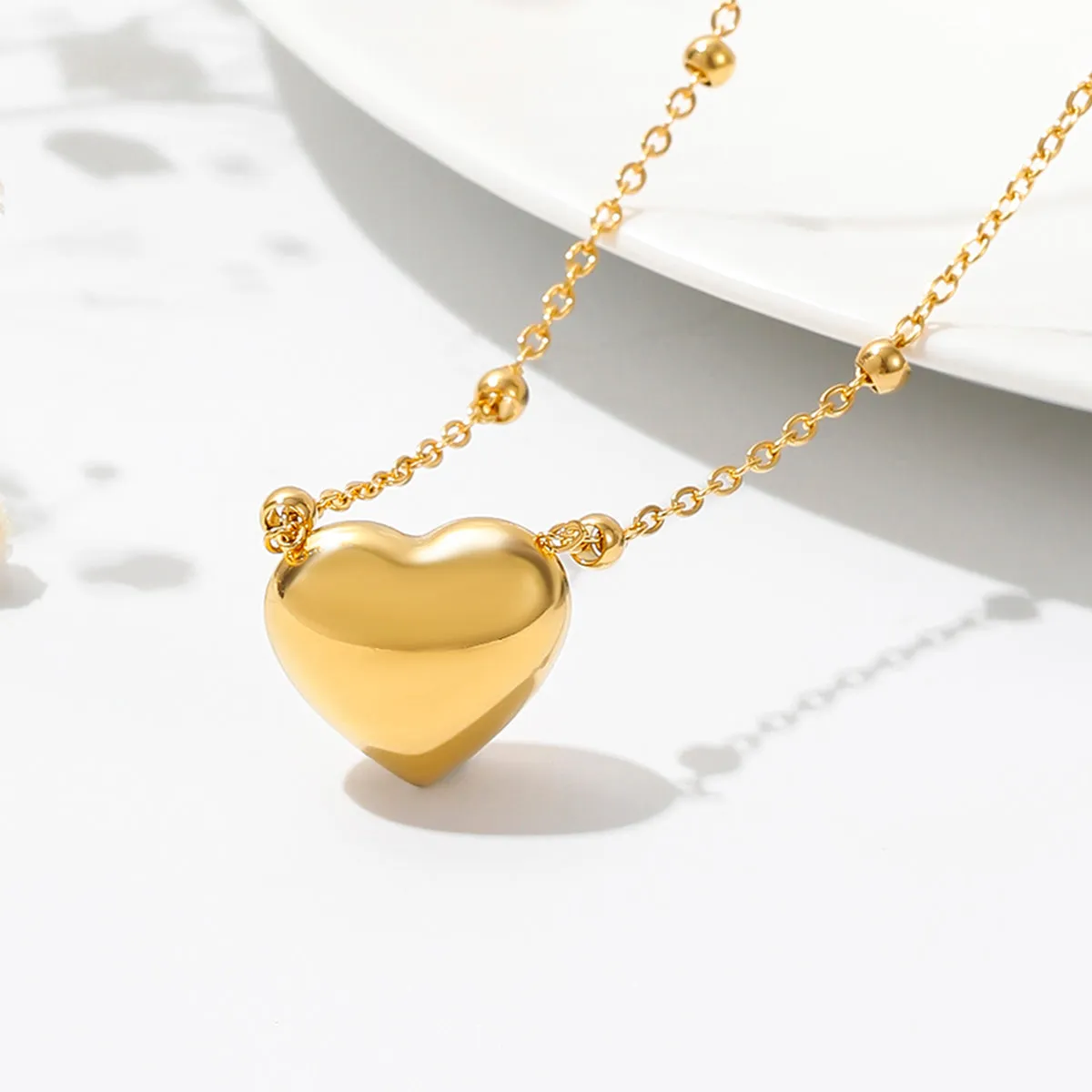 Simple Style Heart Shape Necklace