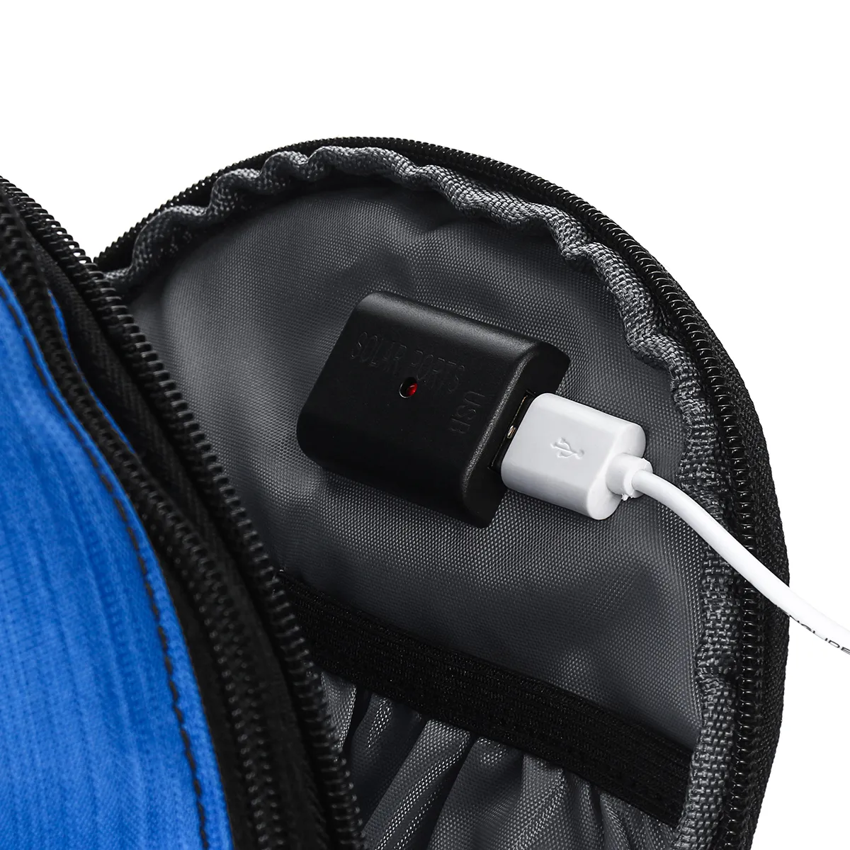 Solar Panels Charger USB Waterproof Power Bank Travel Backpack Laptop Notebook