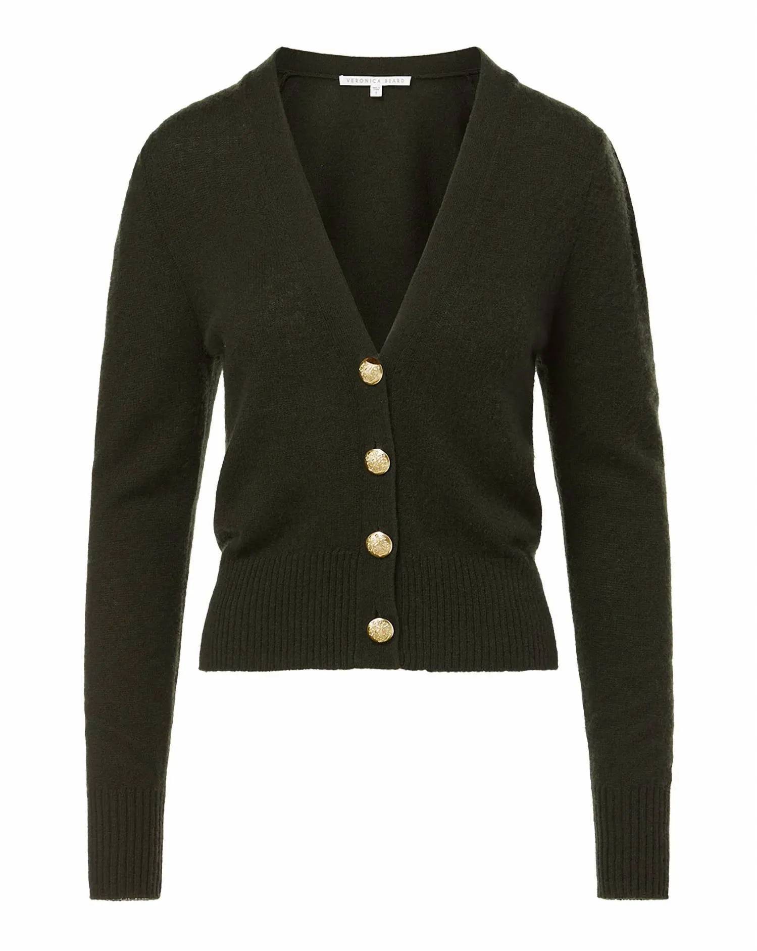 Solene Cashmere Cardigan In Loden