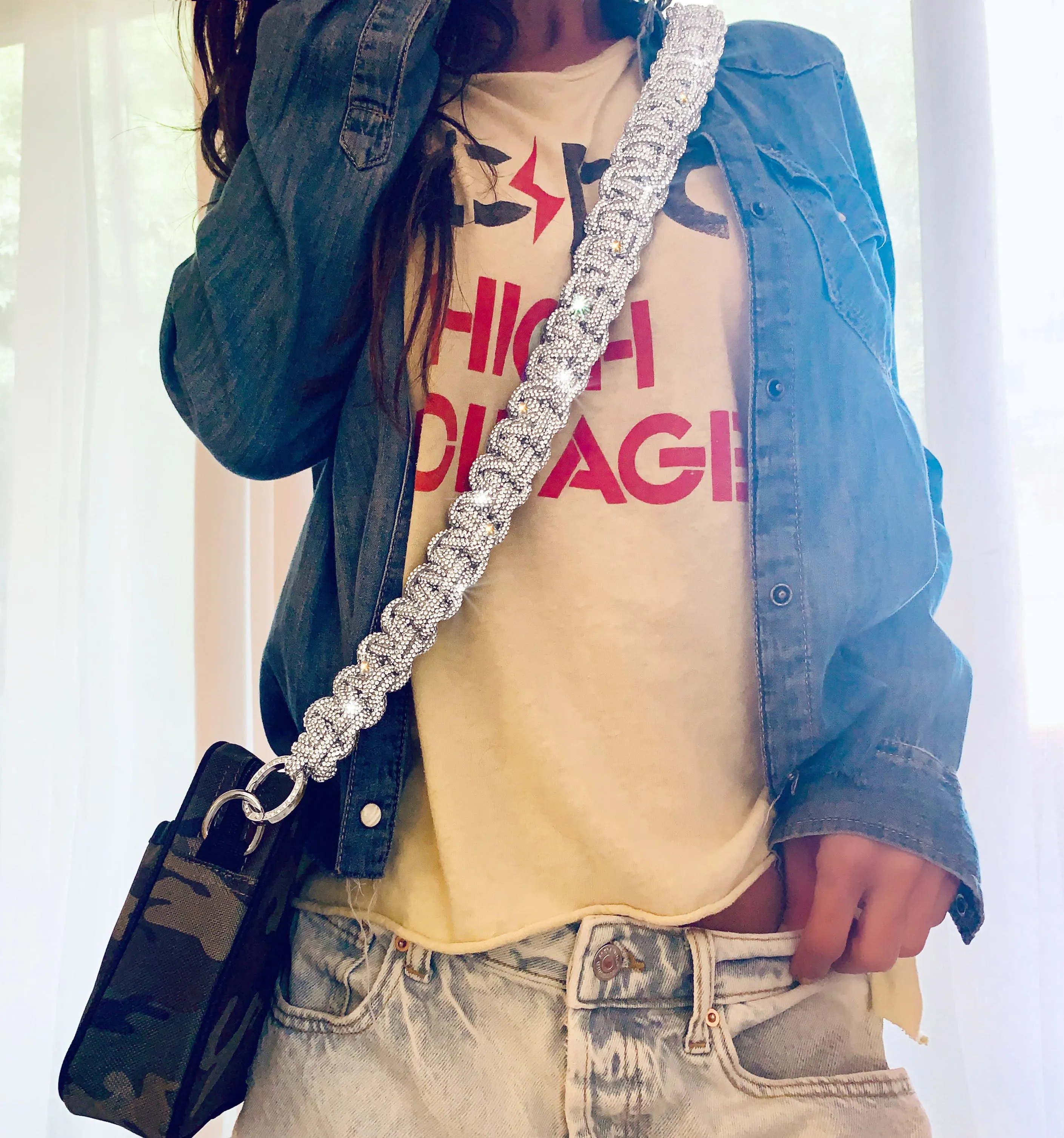 Sparkle Cord Crossbody Purse Strap