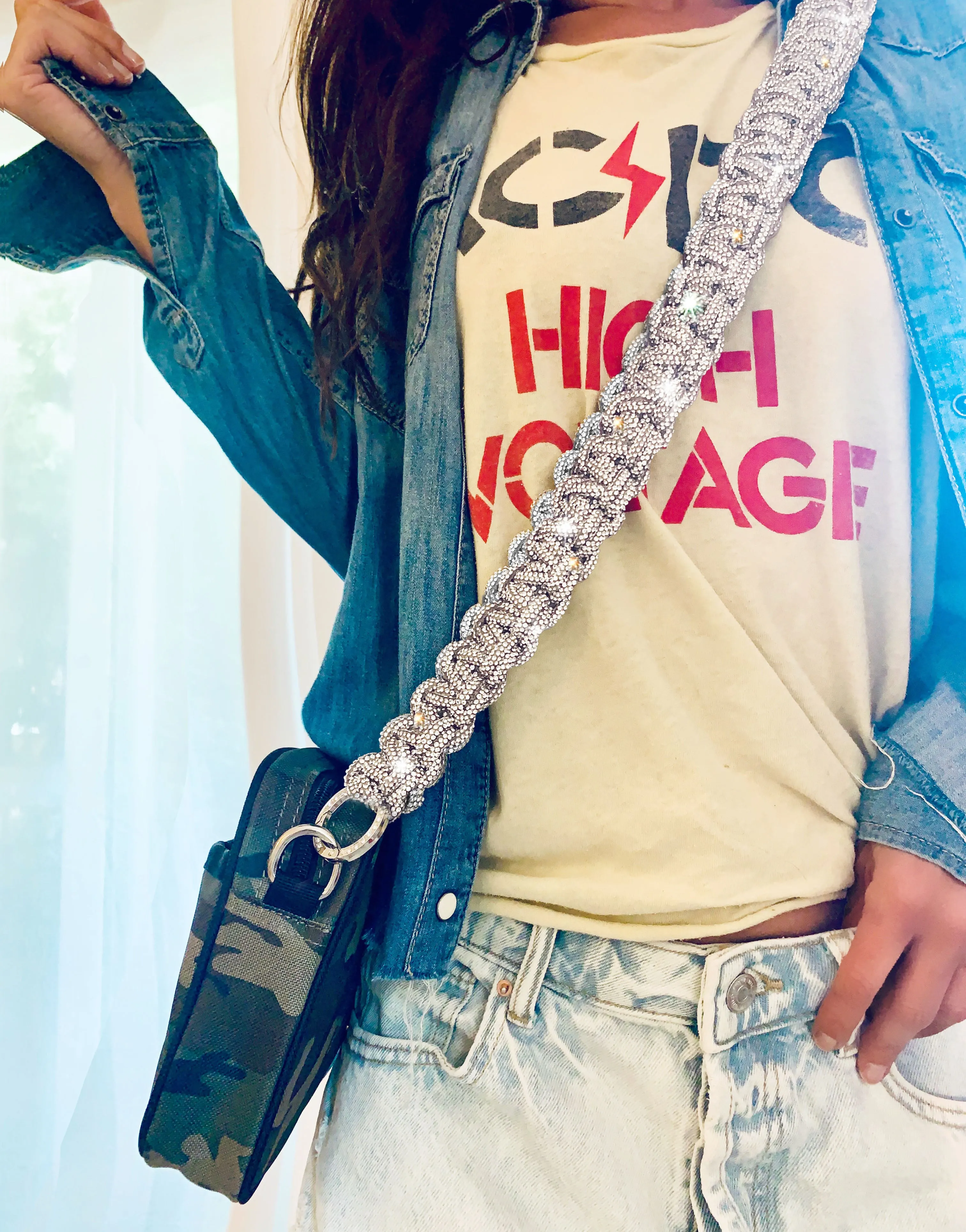 Sparkle Cord Crossbody Purse Strap