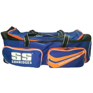 SS Professional Cricket Team Kitbag with Wheels - Blue/Orange