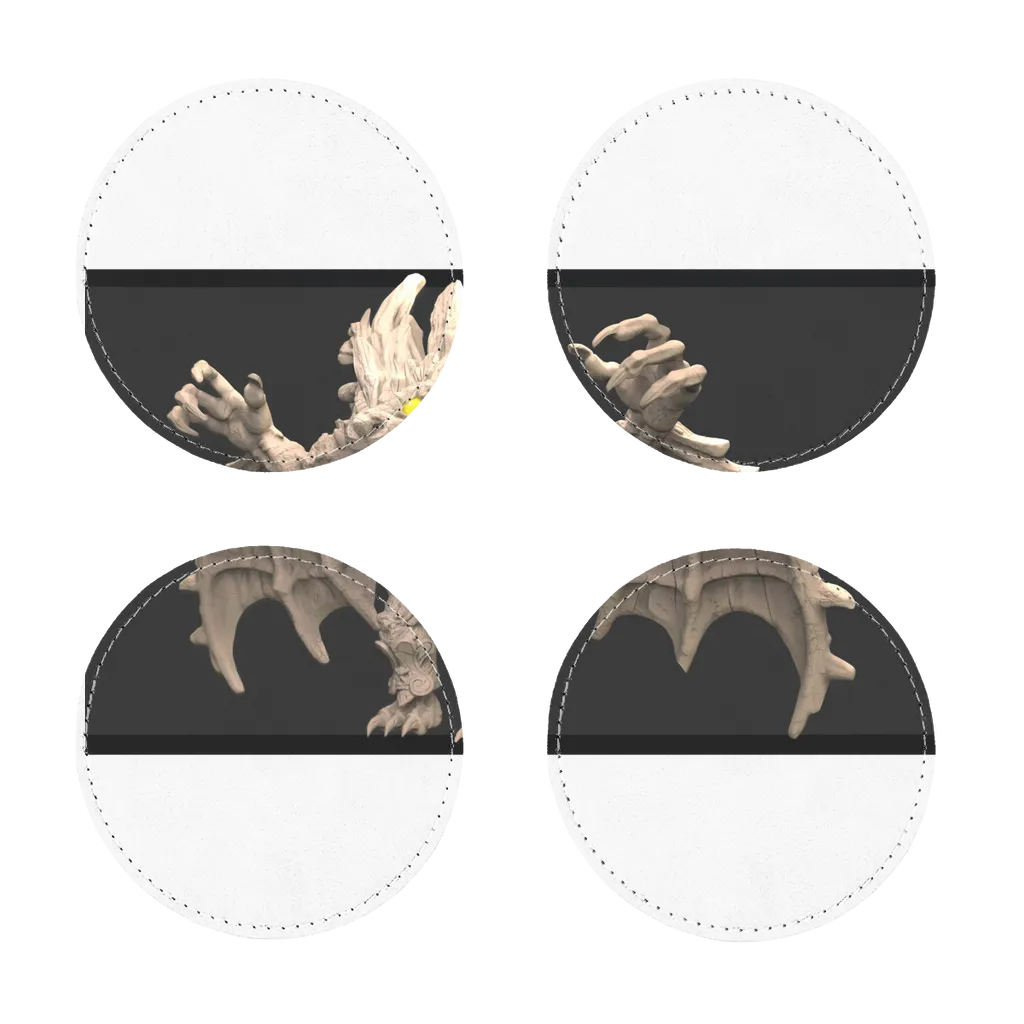 Stone Rock Creature Sublimation Coasters Pack of Four