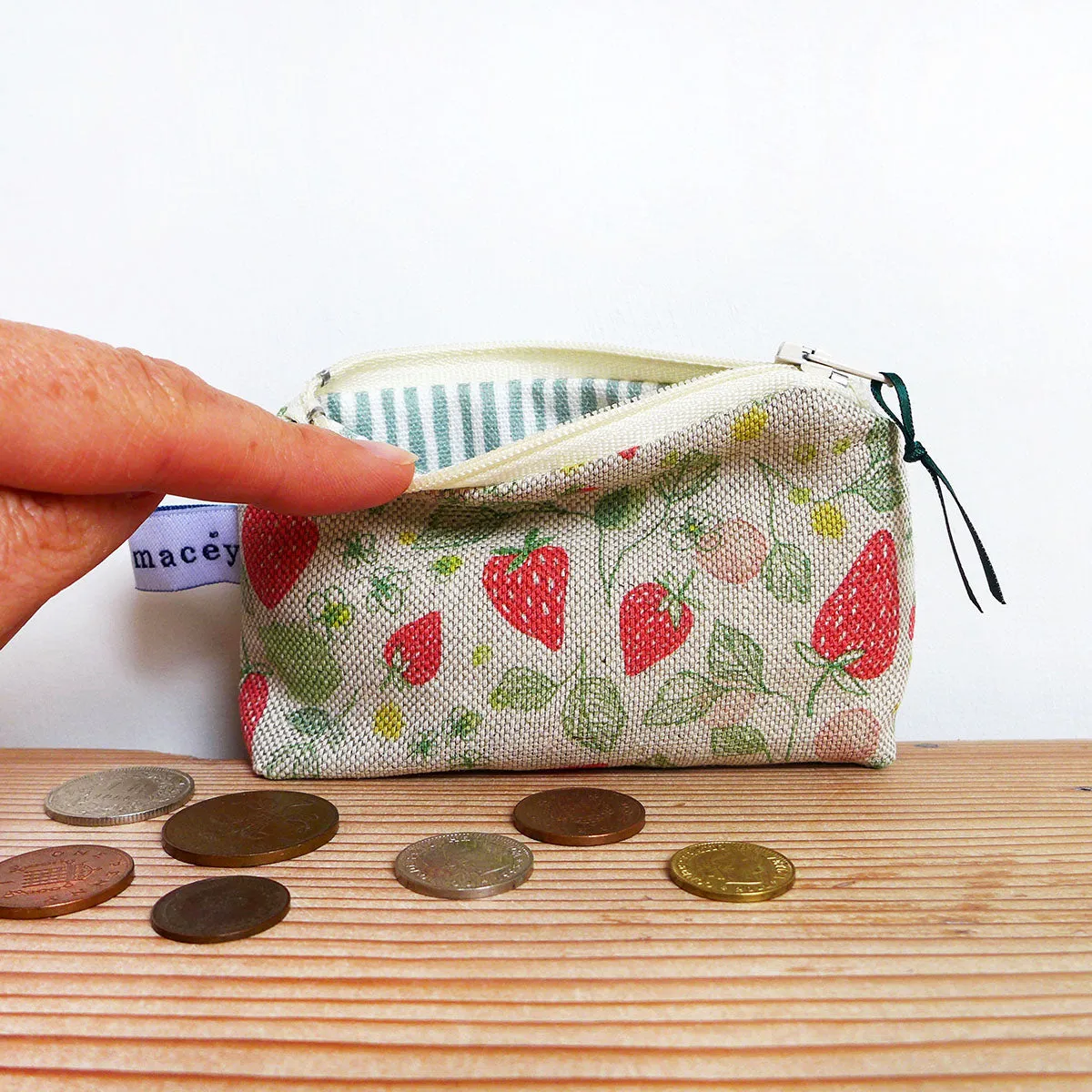 Strawberries Coin Purse