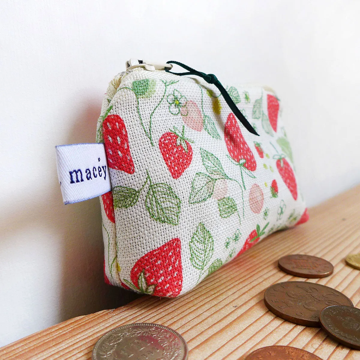Strawberries Coin Purse