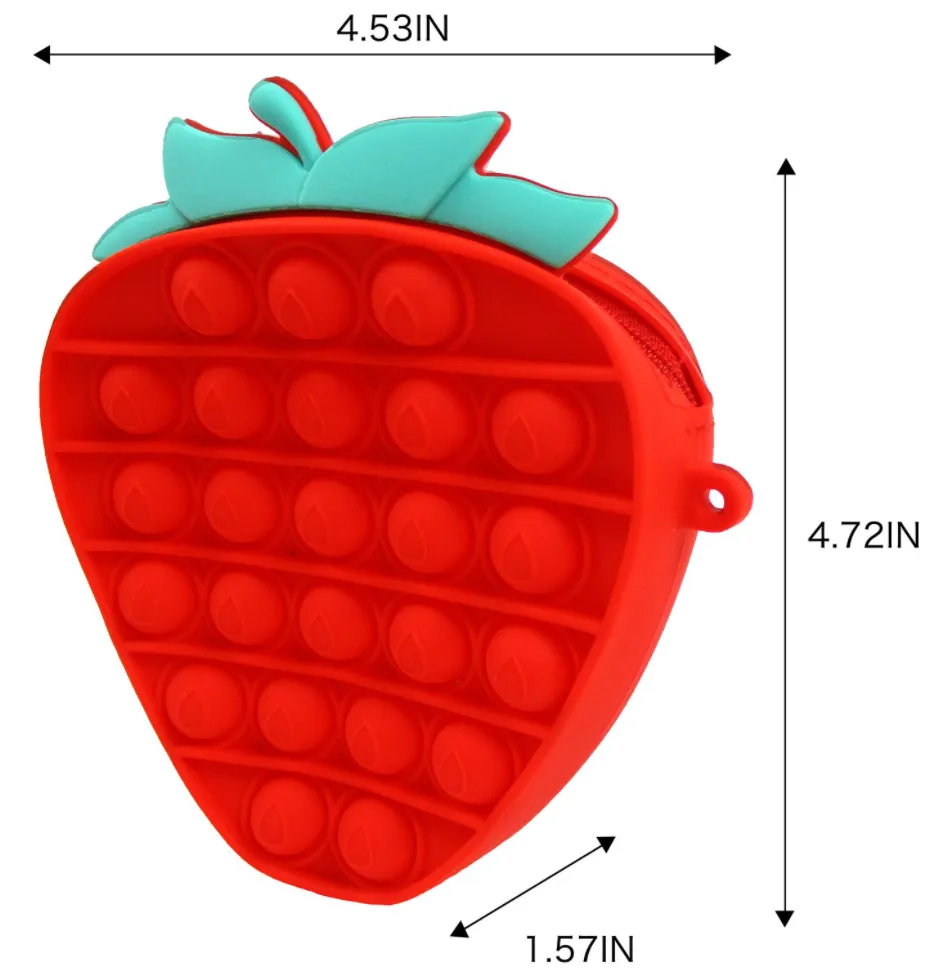 Strawberry Popper Fidget Crossbody Bag
