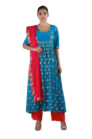Striking Blue Salwar