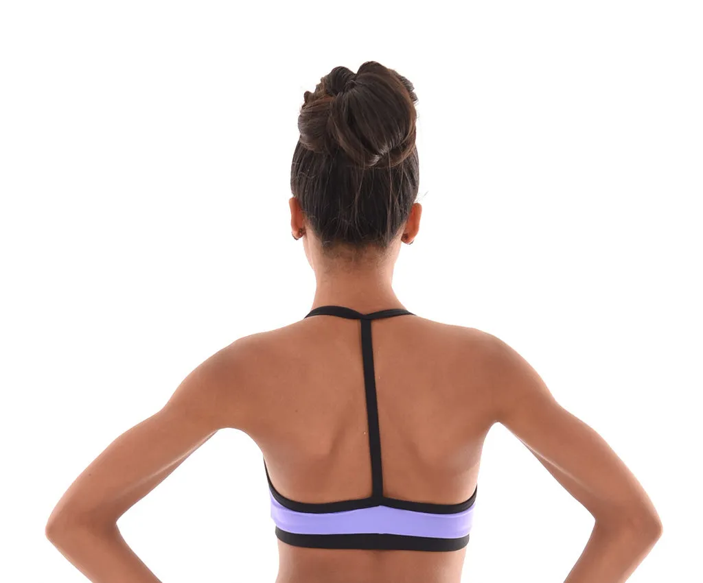 Striking Contrast Triangle Top