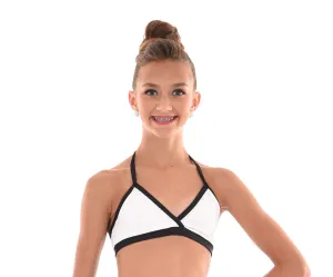 Striking Contrast Triangle Top