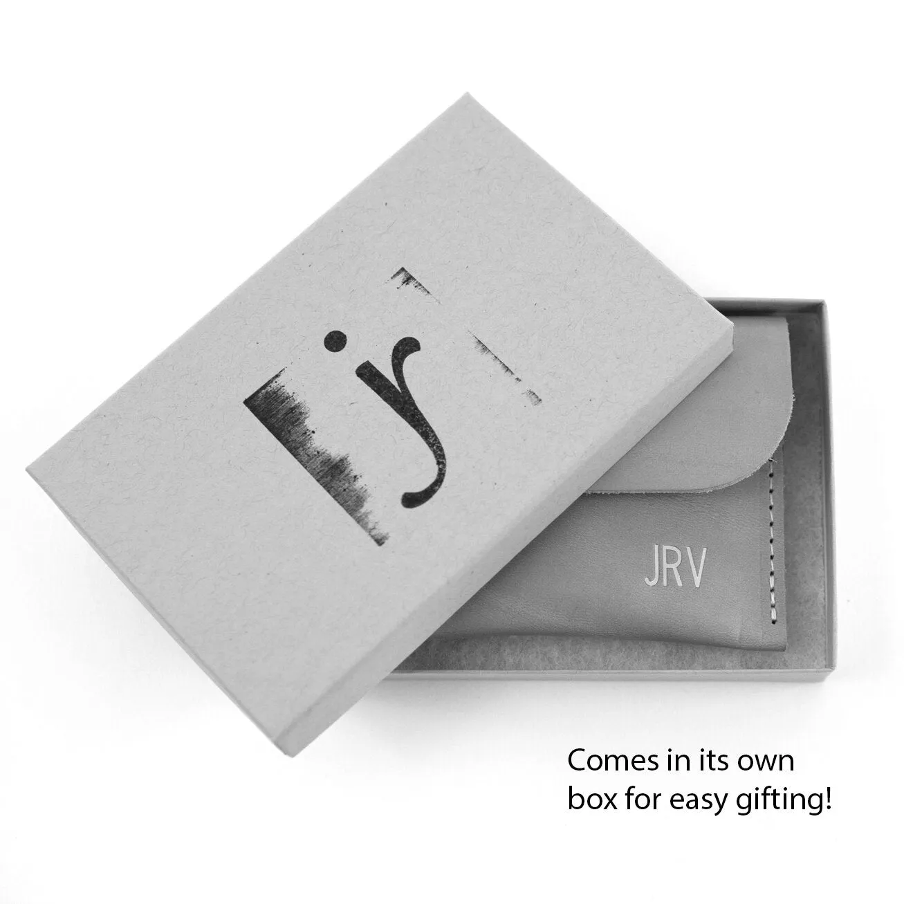 Summer Seconds Sale - Leather Keyring Card Wallet with Monogram  - Green