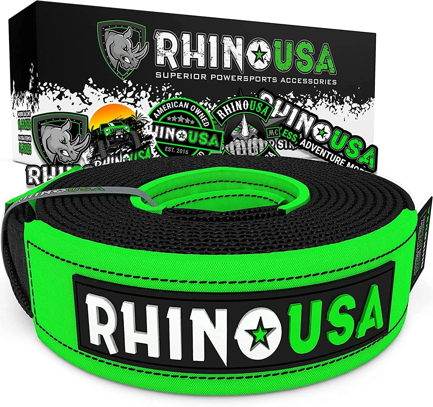 Super Strong Tug-O-War Strap (4" X 30') - Exceptional Lifting Capacity and Includes Stylish Carry Bag