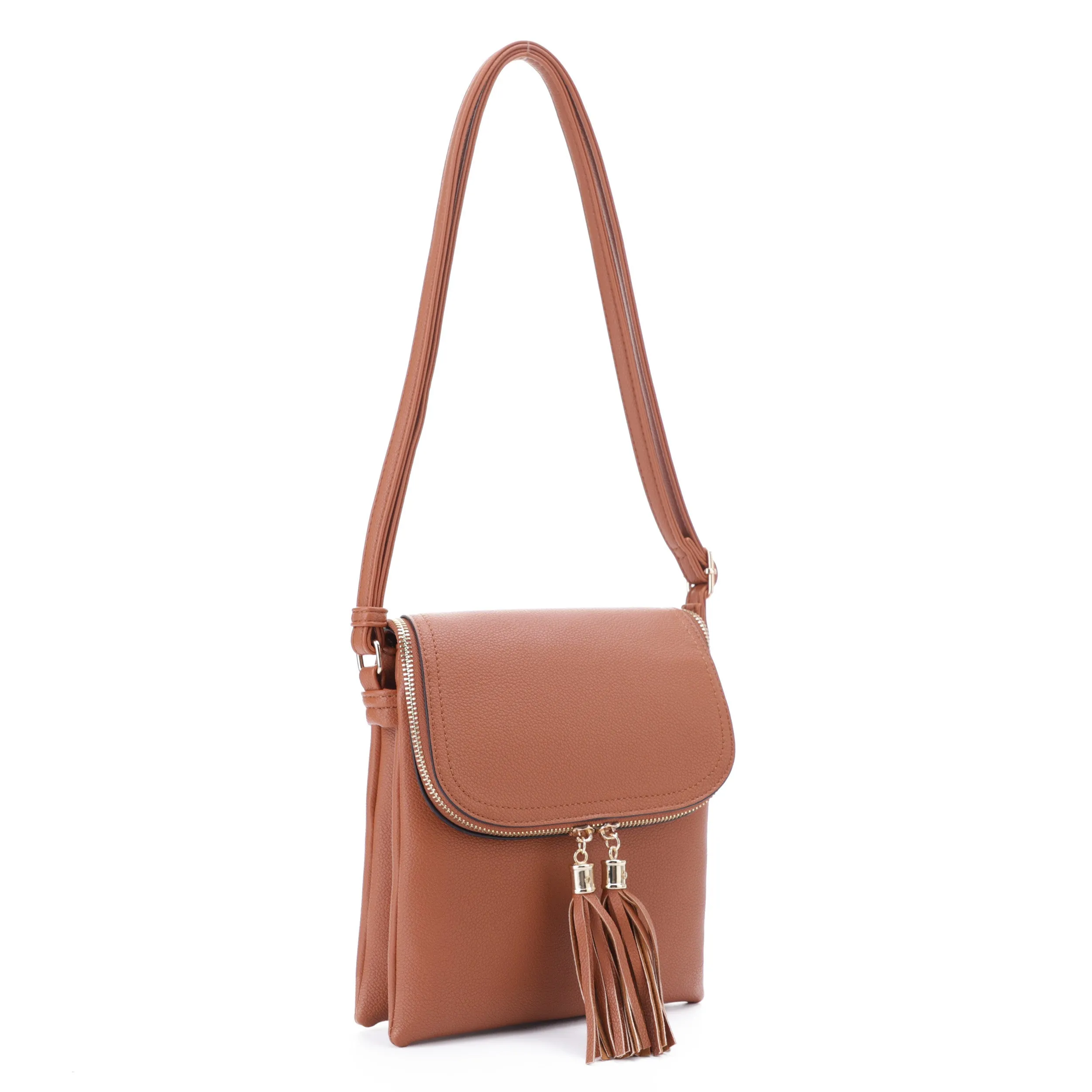 Thalia Double Tassel Flap Crossbody