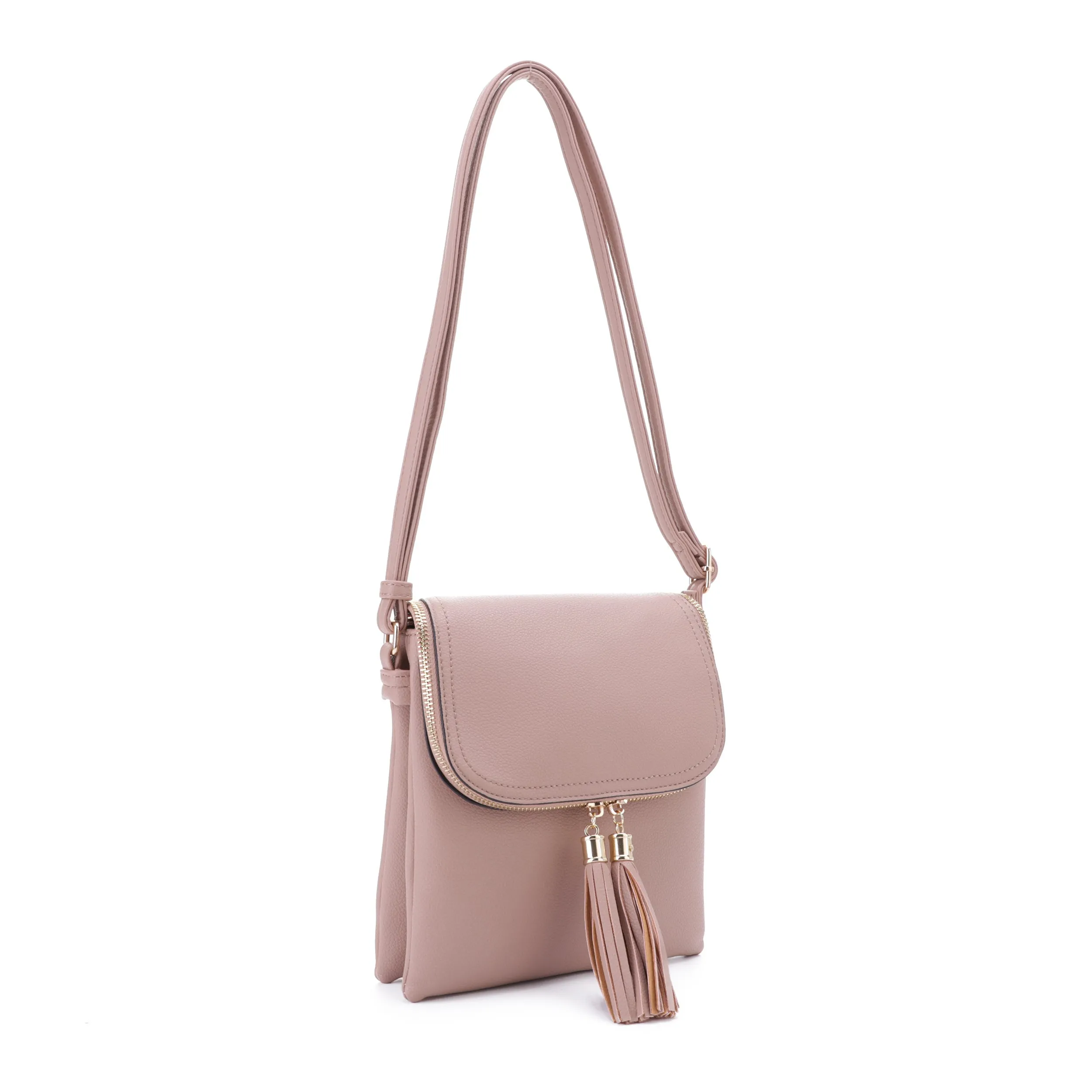 Thalia Double Tassel Flap Crossbody