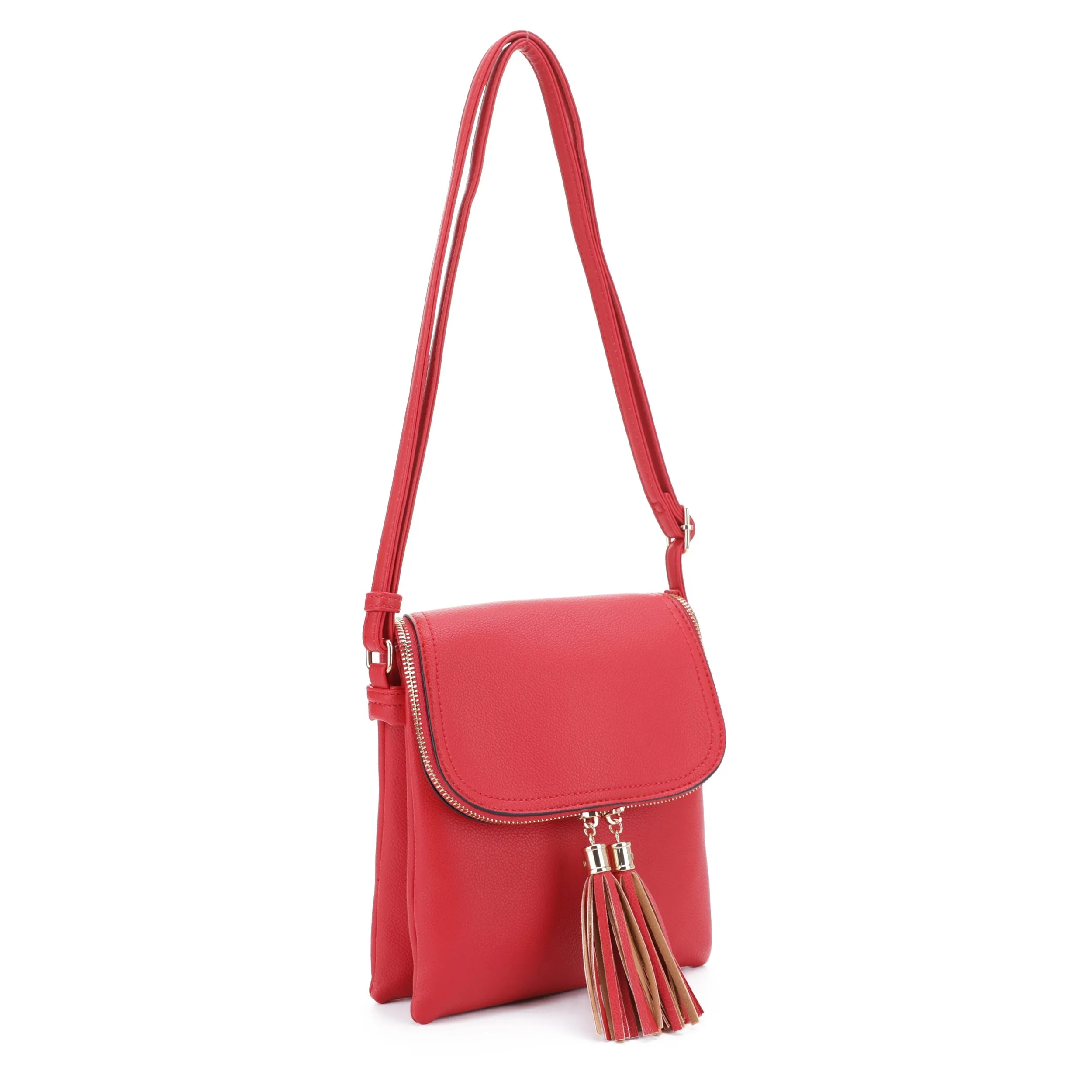 Thalia Double Tassel Flap Crossbody