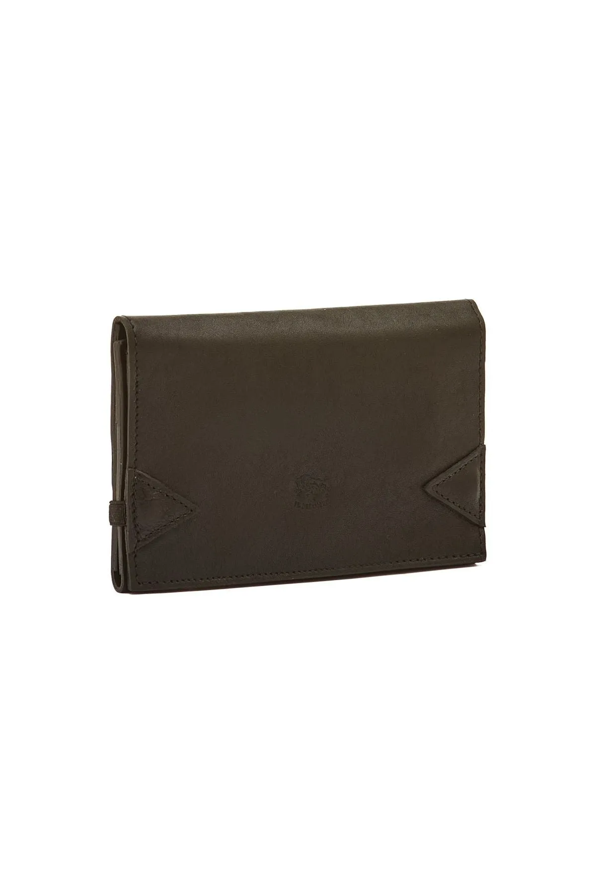 Tri-Fold Wallet in Vintage Leather - Black