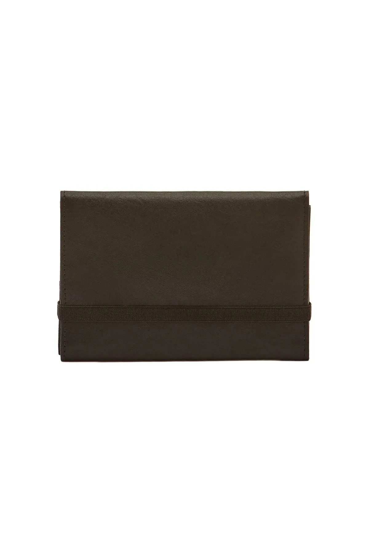 Tri-Fold Wallet in Vintage Leather - Black