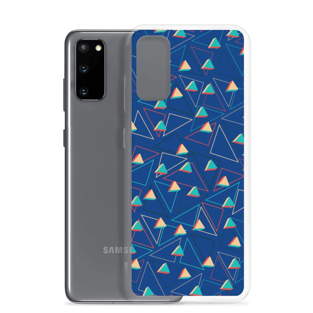 Triangular Candied Blue Samsung Case