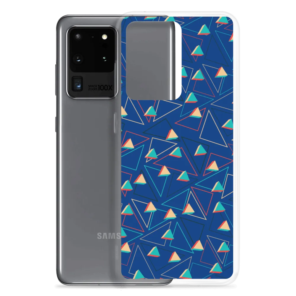 Triangular Candied Blue Samsung Case