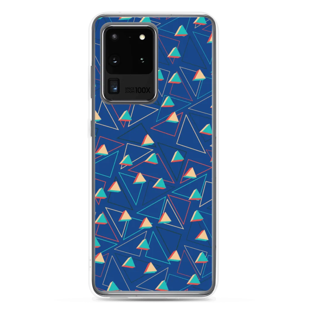 Triangular Candied Blue Samsung Case