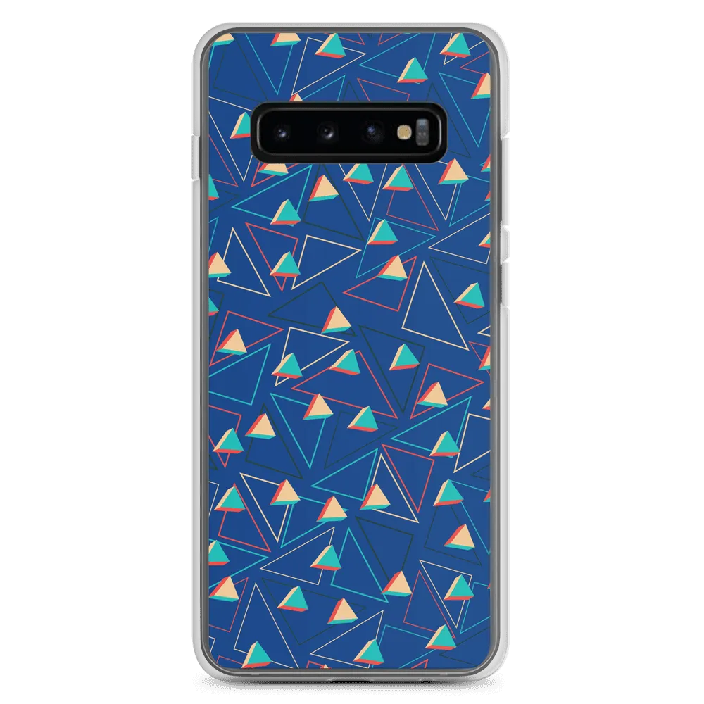 Triangular Candied Blue Samsung Case