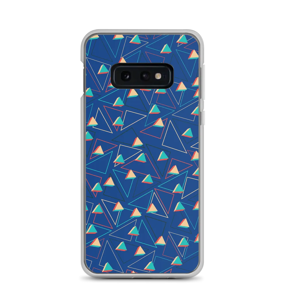 Triangular Candied Blue Samsung Case