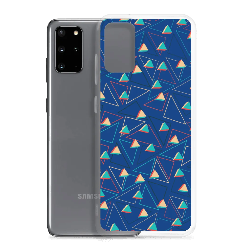 Triangular Candied Blue Samsung Case