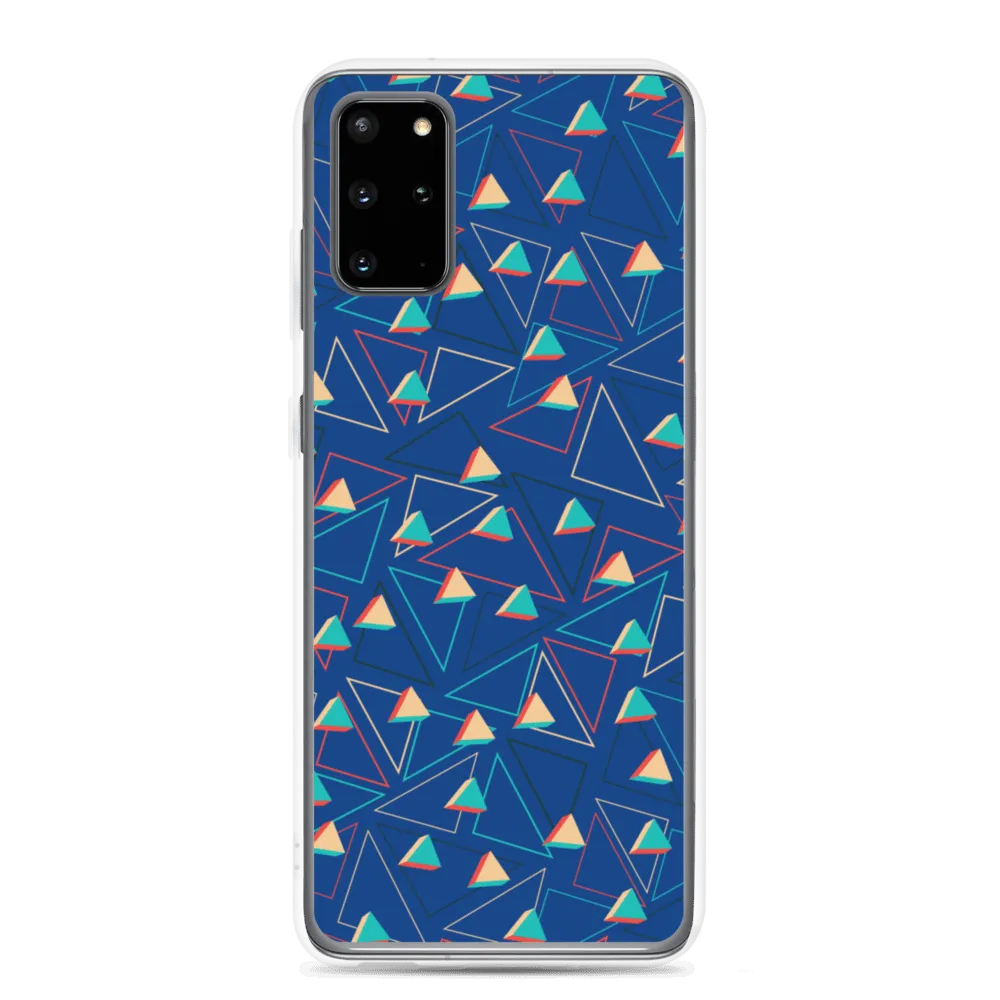 Triangular Candied Blue Samsung Case