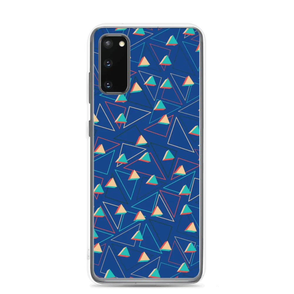 Triangular Candied Blue Samsung Case