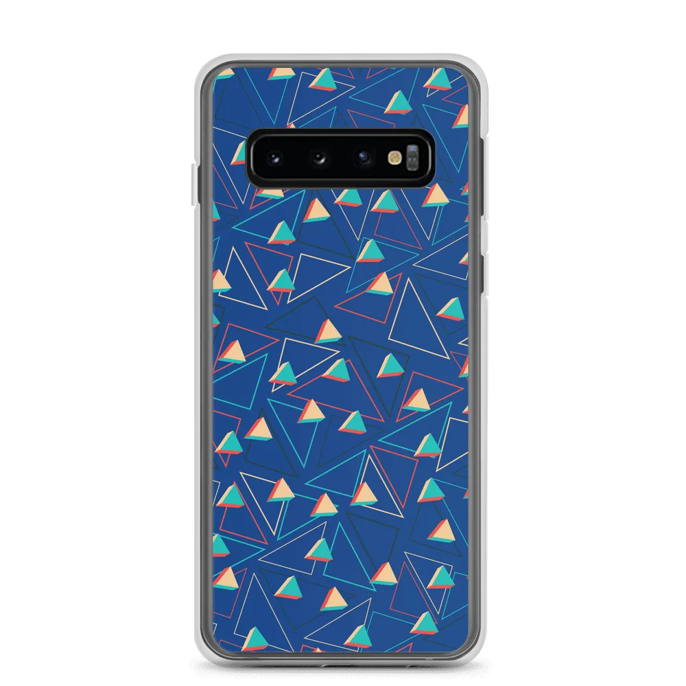Triangular Candied Blue Samsung Case