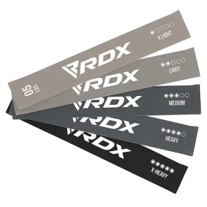 Træningselastik - RDX - Multigrey-Set Latex   Pouche - Grå