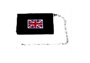 Union Jack Design Wallet with Chain
