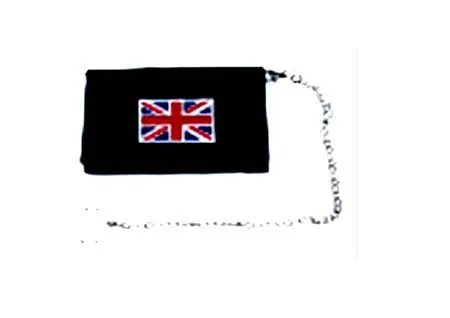 Union Jack Design Wallet with Chain