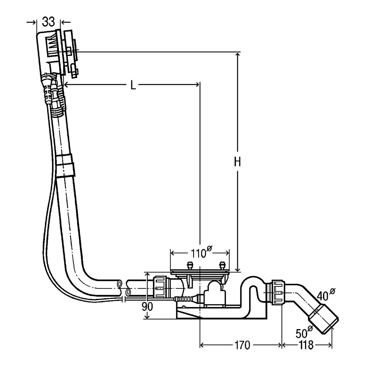 Viega Rotaplex Trio Functional Drain Unit