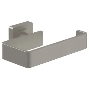 Villeroy & Boch Elements Striking Toilet Roll Holder in Brushed Nickel - TVA15201400064