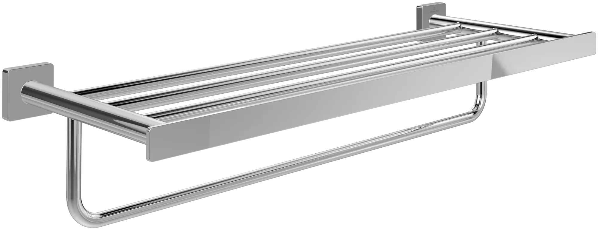 Villeroy & Boch Elements Striking Towel Rack 595 x 45 x 224 mm Chrome