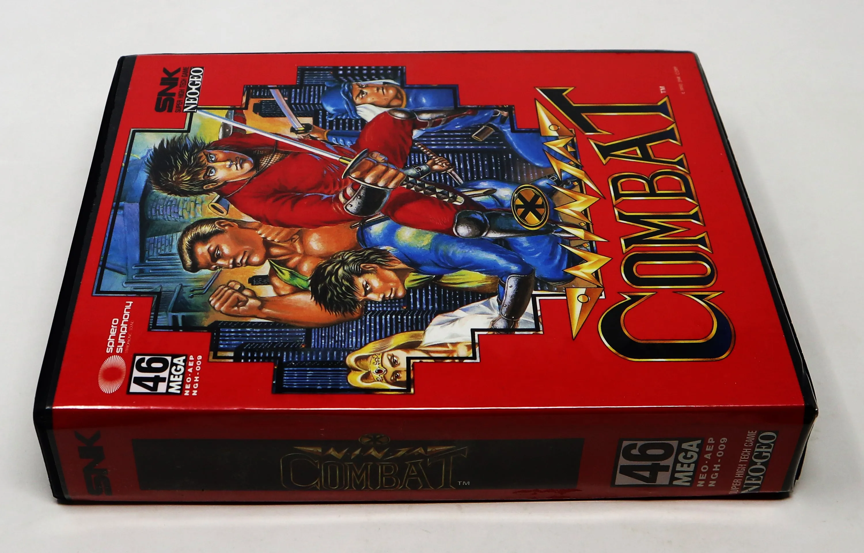 Vintage 1990 90s SNK Neo-Geo AES Ninja Combat 46 MEGA Super High Tech Fighting Video Game Japan Rare
