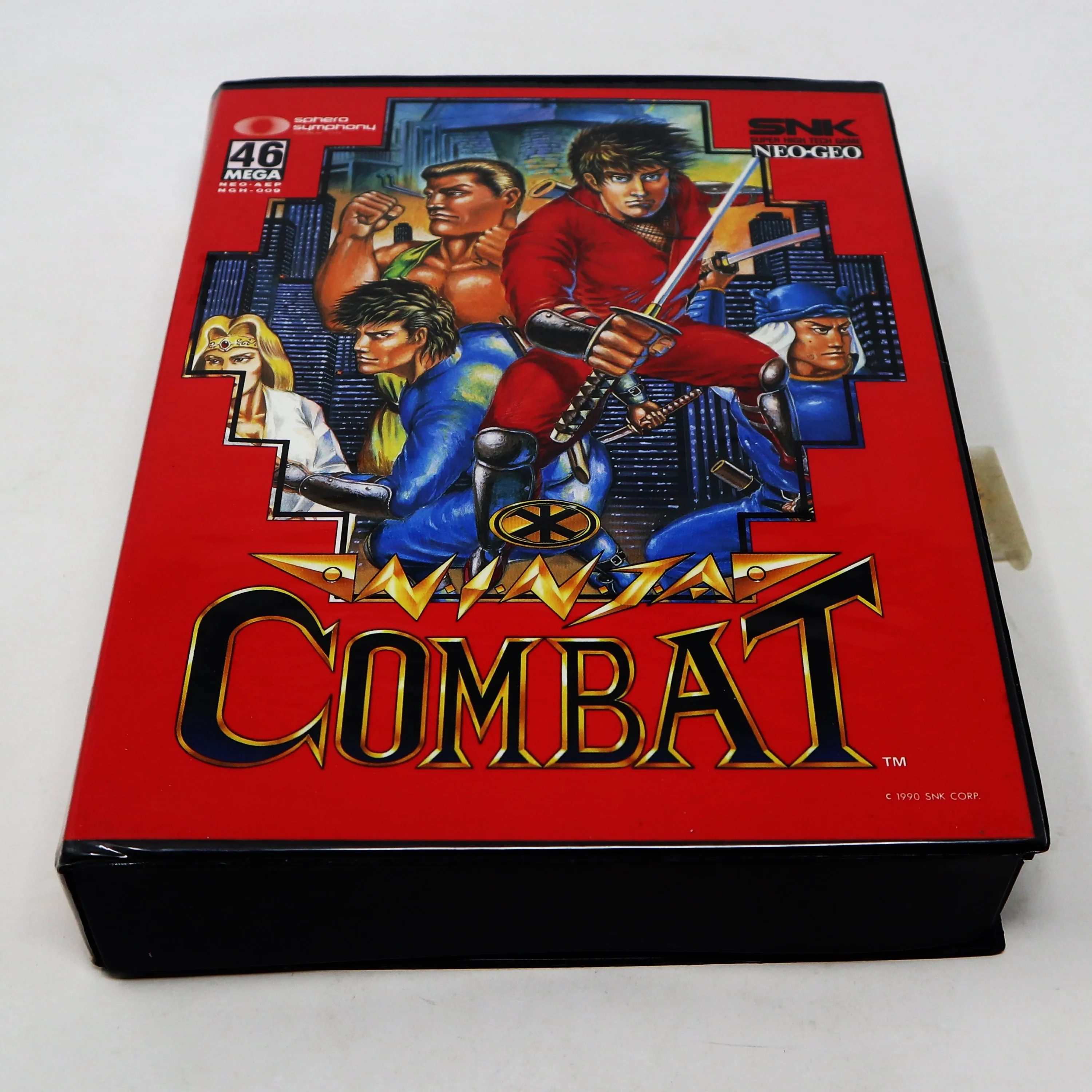Vintage 1990 90s SNK Neo-Geo AES Ninja Combat 46 MEGA Super High Tech Fighting Video Game Japan Rare